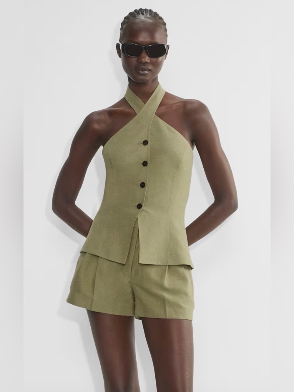Cruise linen mini effortless short